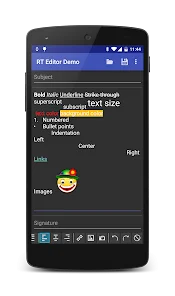 Rich Text Editor Demo - Apps on Google Play Screenshot 1