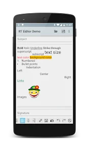 Rich Text Editor Demo - Apps on Google Play Screenshot 2